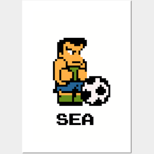 8-Bit Soccer - Seattle Posters and Art